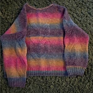 Entro Vibrant Striped Women's Sweater
